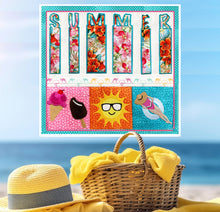 Load image into Gallery viewer, Summer Vibes Mini Quilt - USB