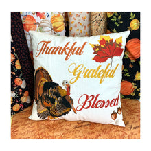 Load image into Gallery viewer, Happy Thanksgiving Bench Pillow - USB = $10.00 OFF!