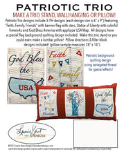 Load image into Gallery viewer, Patriotic Trio USB Machine Embroidery