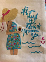 Load image into Gallery viewer, Vitamin Sea - Instant Embroidery Download Design
