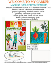 Load image into Gallery viewer, Welcome to My Garden Thread Kit = $10.00 OFF!