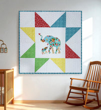 Load image into Gallery viewer, Mama & Baby Elephant - Sewing Applique Quilt Pattern