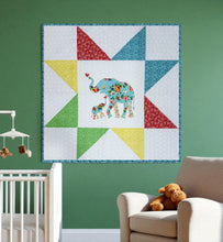 Load image into Gallery viewer, Mama & Baby Elephant - Sewing Applique Quilt Pattern