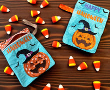 Load image into Gallery viewer, Pumpkin Treat Bag - ITH  Embroidery Design - Instant Download