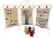 Load image into Gallery viewer, Patriotic Trio USB Machine Embroidery
