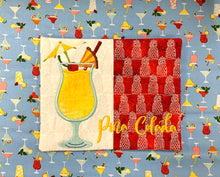 Load image into Gallery viewer, Cocktail Coaster Embroidery USB by Laurie Kent Designs