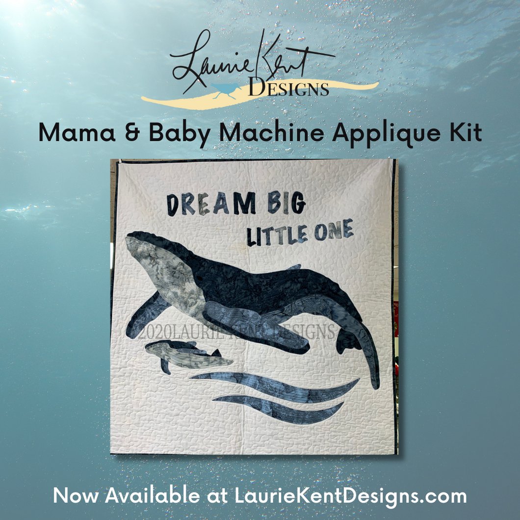Mama & Baby Whale Quilt Kit = 70% OFF