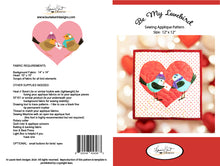 Load image into Gallery viewer, Be My Lovebird - Sewing Applique Pattern
