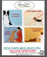 Load image into Gallery viewer, Dog Days Mug Rugs ITH - Embroidery CD
