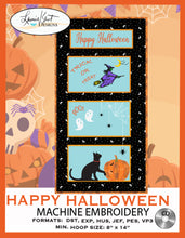 Load image into Gallery viewer, Happy Halloween Embroidery Design CD File
