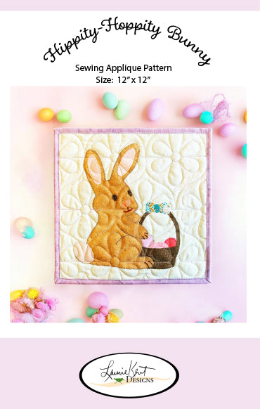 Hippity Hoppity Bunny - Sewing Applique Pattern