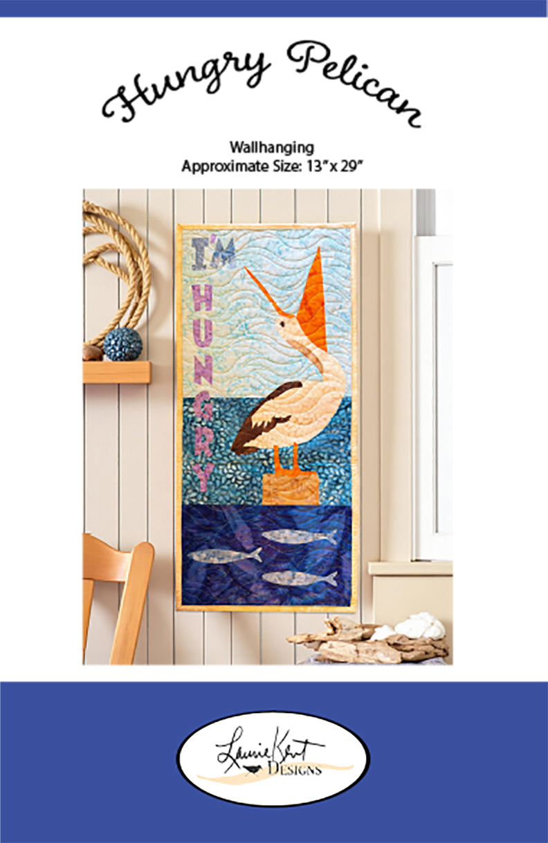 🌊 Hungry Pelican - Sewing Applique Pattern