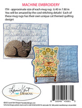 Load image into Gallery viewer, I Love My Kitty Mug Rugs ITH - Embroidery CD
