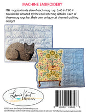 Load image into Gallery viewer, I Love My Kitty Mug Rugs ITH - Embroidery USB
