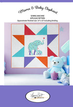 Load image into Gallery viewer, Mama &amp; Baby Elephant - Sewing Applique Quilt Pattern
