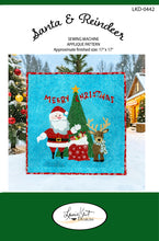Load image into Gallery viewer, 🎅Santa &amp; Reindeer | Sewing Appliqué Pattern | LKD-0442
