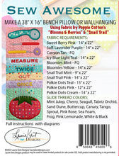 Load image into Gallery viewer, Sew Awesome Embroidery Bench PIllow - File USB = $10.00 OFF
