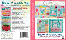 Load image into Gallery viewer, Sew Awesome Embroidery Bench Pillow File CD - $10.00 OFF!
