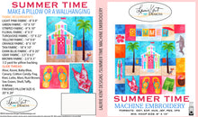 Load image into Gallery viewer, Summer Pillow - Summer Time - Embroidery  USB Version
