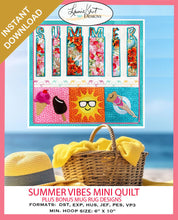 Load image into Gallery viewer, 💻 Instant Download - Summer Vibes Mini Quilt
