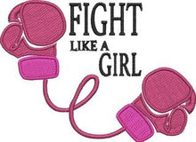 Load image into Gallery viewer, Fight Like a Girl Embroidery Design File
