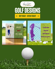 Load image into Gallery viewer, "I Used to Hate Housework" Fun Golf Embroidery Design - Digital Download - ITH
