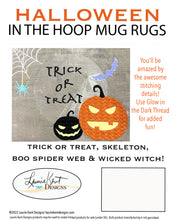 Load image into Gallery viewer, Halloween Mug Rug Embroidery - USB
