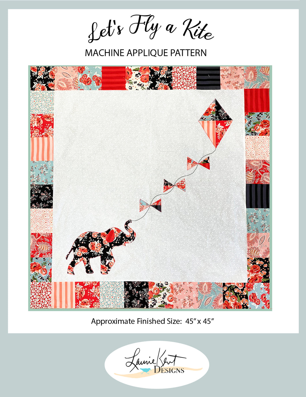 Let's Fly a Kite Applique Pattern