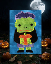 Load image into Gallery viewer, 🎃 Lil Frankie Machine Embroidery Design - Instant Download File
