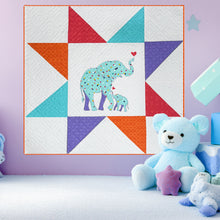 Load image into Gallery viewer, Mama &amp; Baby Elephant - Sewing Applique Quilt Pattern
