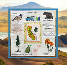 Load image into Gallery viewer, Oh California Embroidery Design
