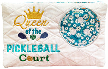 Load image into Gallery viewer, Pickleball Mug Rug &quot;Queen of the Court&quot; - Download File
