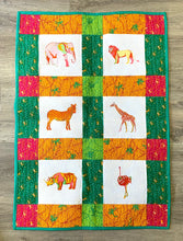 Load image into Gallery viewer, Safari Jungle Quilt/Wall Hanging Machine Embroidery USB File
