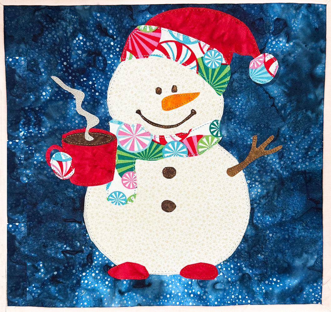 Winter Cozy Snowman - Instant Download Sewing Design