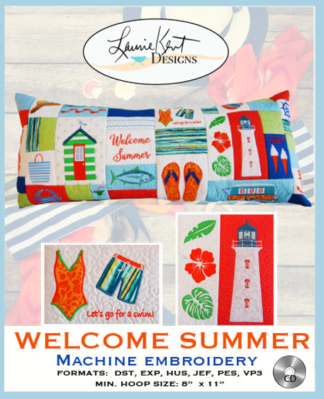 Welcome Summer Summer Embroidery CD