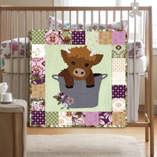 Load image into Gallery viewer, Baby Highland Cow Quilt Pattern
