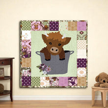Load image into Gallery viewer, Baby Highland Cow Quilt Pattern

