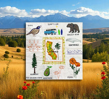 Load image into Gallery viewer, Oh California Embroidery Design
