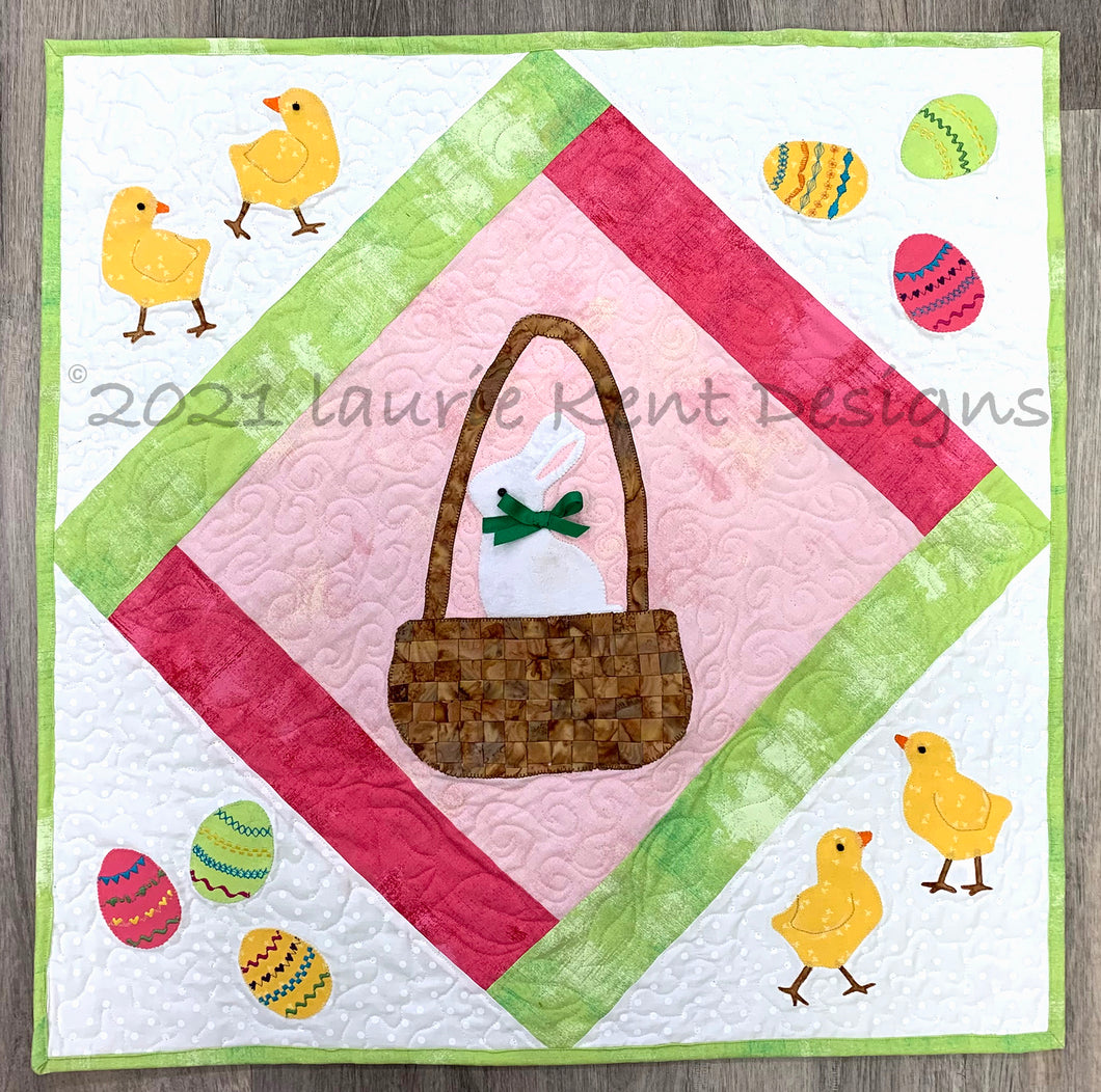 Easter Bunny Table Topper Applique Kit