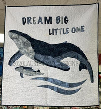 Load image into Gallery viewer, Dream Big Little One Mama &amp; Baby Whale Applique Pattern
